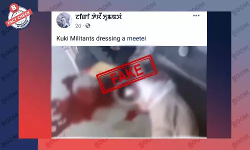 မြန်မာပြည်က သတင်းအဟောင်း Video ကို မဏိပူရမှာ ဖြစ်တာလို့ သတင်းအမှားဖြန့်