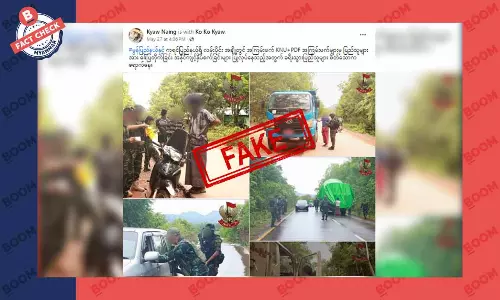 မွန်ပြည်နယ်နဲ့ ကရင်ပြည်နယ် လမ်းပိုင်းတွေမှာ KNU နဲ့ PDF တွေက ဓါးပြတိုက်နေတယ်ဆိုတဲ့ သတင်းအတု မွန်ပြည်နယ်နဲ့ ကရင်ပြည်နယ် လမ်းပိုင်းတွေမှာ KNU နဲ့ PDF တွေက ဓါးပြတိုက်နေတယ်ဆိုတဲ့ သတင်းအတု